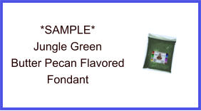 Jungle Green Butter Pecan Fondant Sample