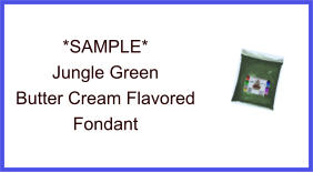 Jungle Green Butter Cream Fondant Sample