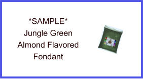 Jungle Green Almond Fondant Sample