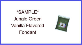Jungle Green Vanilla Fondant Sample