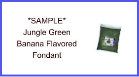 Jungle Green Banana Fondant Sample