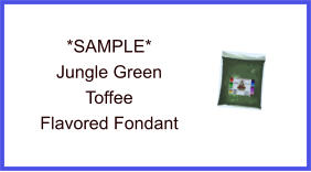 Jungle Green Green Toffee Fondant Sample