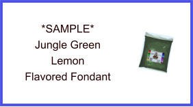 Jungle Green Lemon Fondant Sample