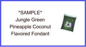 Forest Green Pineapple Coconut Fondant Sample