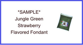 Jungle Green Strawberry Fondant Sample