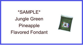 Forest Green Pineapple Fondant Sample