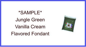 Jungle Green Vanilla Cream Fondant Sample