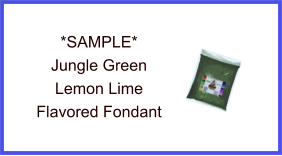 Jungle Green Lemon Lime Fondant Sample