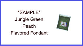 Jungle Green Peach Fondant Sample