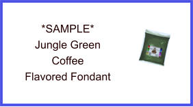 Jungle Green Coffee Fondant Sample