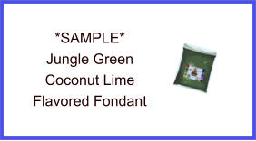 Jungle Green Coconut Lime Fondant Sample