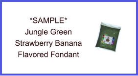 Jungle Green Strawberry Banana Fondant Sample