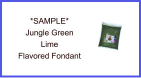 Jungle Green Lime Fondant Sample