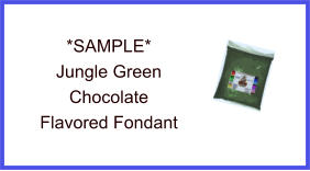 Jungle Green Chocolate Fondant Sample