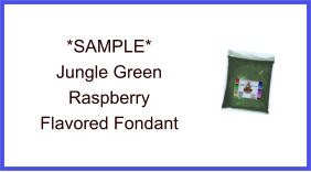 Jungle Green Raspberry Fondant Sample