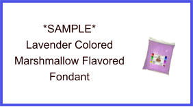 Lavender Marshmallow Fondant Sample