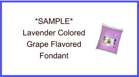 Lavender Grape Fondant Sample