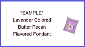Lavender Butter Pecan Fondant Sample