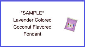 Lavender Coconut Fondant Sample