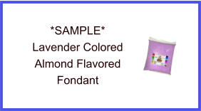 Lavender Almond Fondant Sample