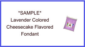 Lavender Cheesecake Fondant Sample