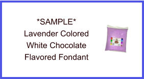 Lavender White Chocolate Fondant Sample