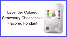 Lavender Strawberry Cheesecake Fondant