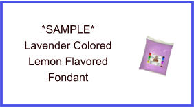 Lavender Lemon Fondant Sample