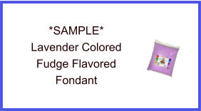 Lavender Fudge Fondant Sample