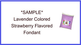 Lavender Strawberry Fondant Sample