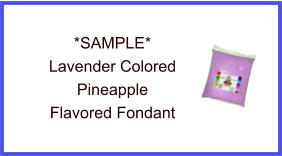 Lavender Pineapple Fondant Sample