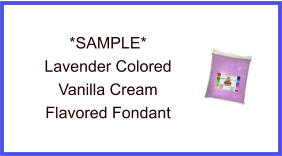 Lavender Vanilla Fondant Sample
