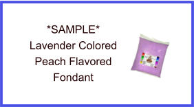 Lavender Peach Fondant Sample