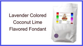 Lavender Coconut Lime Fondant
