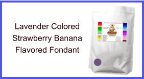 Lavender Strawberry Banana Fondant