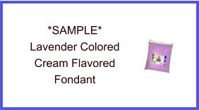 Lavender Cream Fondant Sample