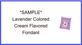 Lavender Cream Fondant Sample