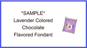 Lavender Chocolate Fondant Sample