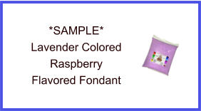 Lavender Raspberry Fondant Sample