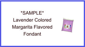 Lavender Margarita Fondant Sample