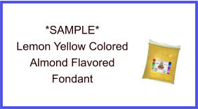 Lemon Yellow Almond Fondant Sample