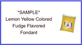 Lemon Yellow Fudge Flavor Fondant Sample