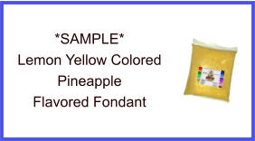 Lemon Yellow Pineapple Fondant Sample