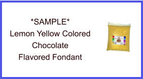 Lemon Yellow Chocolate Fondant Sample