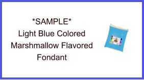 Light Blue Marshmallow Fondant Sample