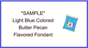 Light Blue Butter Pecan Fondant Sample
