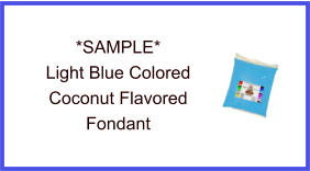 Light Blue Coconut Fondant Sample