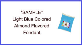 Light Blue Almond Fondant Sample