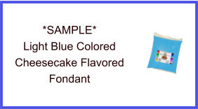 Light Blue Cheesecake Fondant Sample