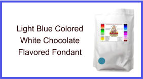 Light Blue White Chocolate Fondant